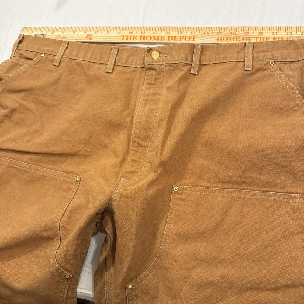 PANTS DOUBLE KNEE Carhartt BO1 BRN Duck 48/30 USA UNION MADE